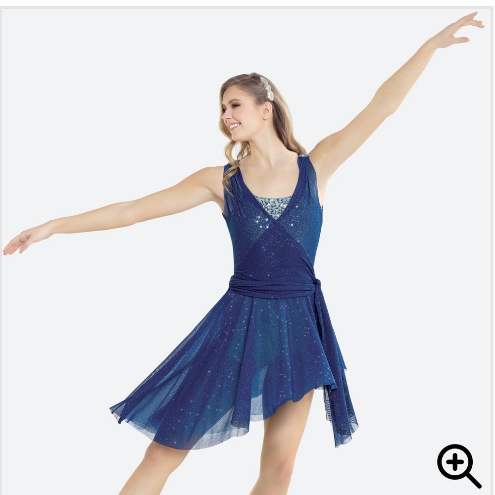 Revolution Dancewear 💙 ✨ All of the Stars” Dance Dress Costume Midnight Blue